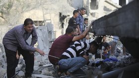 Následky bombardování Pásma Gazy (22. 10. 2023)