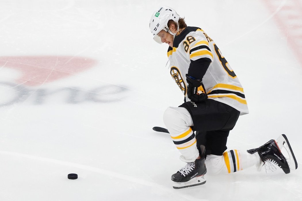 Hokejový útočník Bostonu David Pastrňák