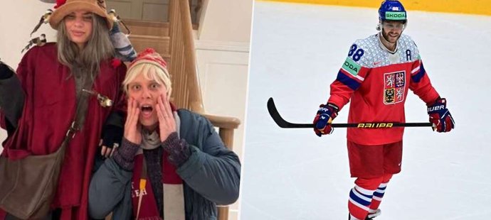 David Pastrňák pobavil halloweenským kostýmem.