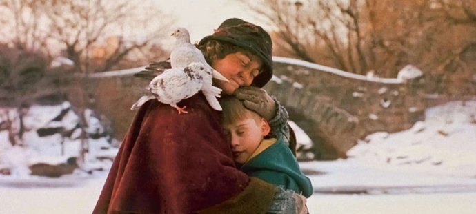 Jako Kevin s holubí dámou.