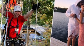 Pastrňák s přítelkyní po tragédii: Rande v korunách stromů! Pastrňák s přítelkyní po tragédii: Rande v korunách stromů!