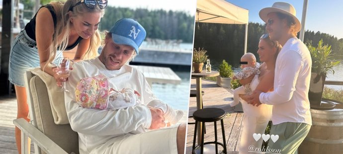 Český hokejista David Pastrňák se s rodinou momentálně nachází v rodné zemi své partnerky