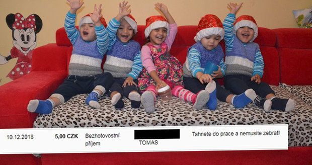 Drsný útok na paterčata před Vánocemi: Nemusíte žebrat, napsal rodině Roman