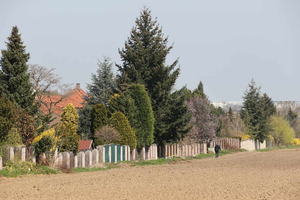 Pobodání v Ploskovické ulici v Dolních Chabrech. (28. dubna 2021)