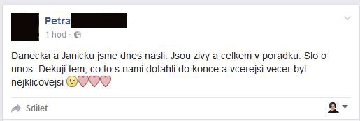 Danielova matka na Facebook napsala, že šlo o únos.