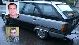 Pohřešovaní Maxmilian Baumgartner a Andreas Leitner a vůz Citroën BX, kterým v září 2015 cestovali.