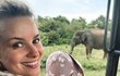 Patricie Pagáčová na dovolené na Srí Lance. 