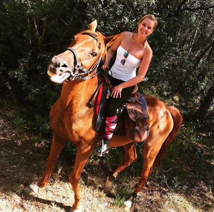 Patricie Solaříková jezdila na koni i ve Španělsku