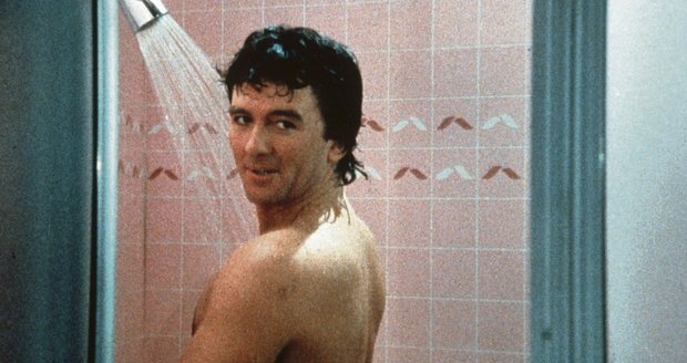 1986: Jako Bobby Ewing ve sprše. To je ta slavná scéna, kdy se vrátil po roce do seriálu.