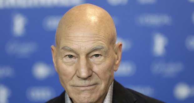 Anglický herec Patrick Stewart.