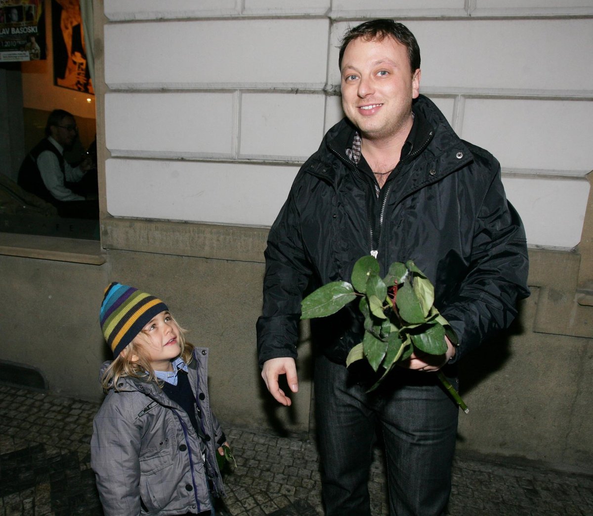 Patrik Auš se synem Svobodové Jakubem.