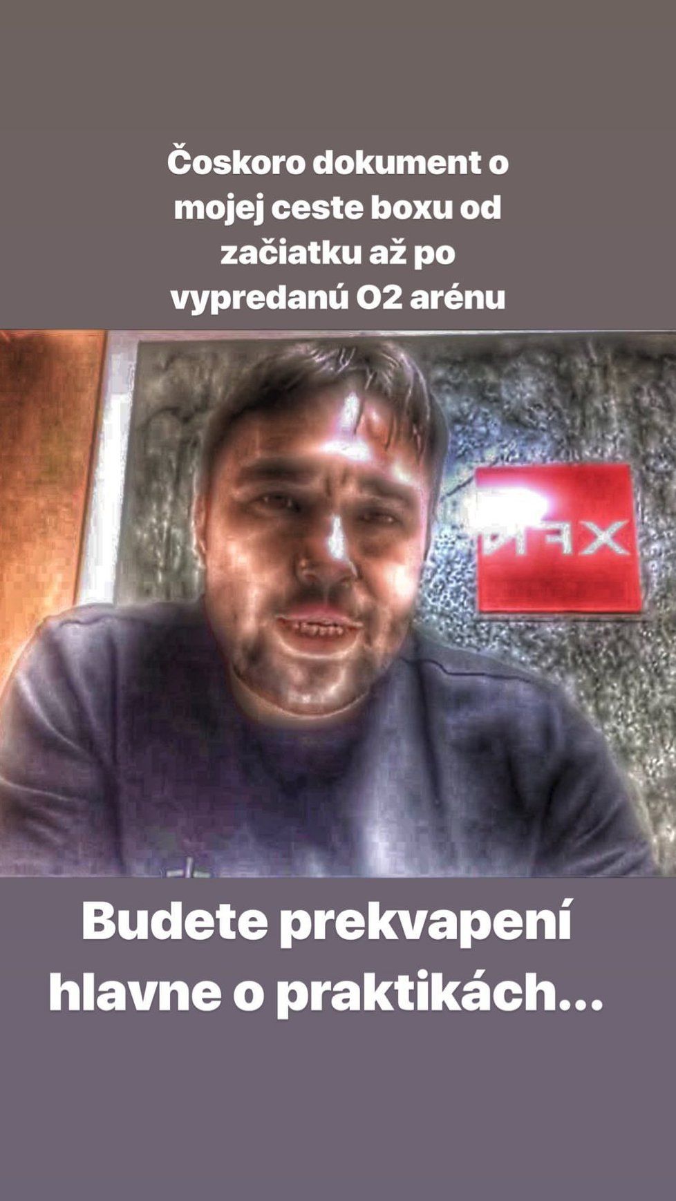 Jeden z instagramových příspěvků Patrika &#34;Rytmuse&#34; Vrbovského