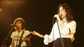 Patti Smith s Ivanem Králem v roce 1979 na koncertě v Londýně