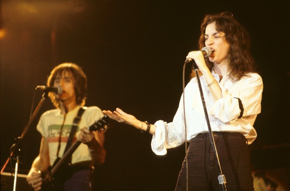 Patti Smith s Ivanem Králem v roce 1979 na koncertě v Londýně