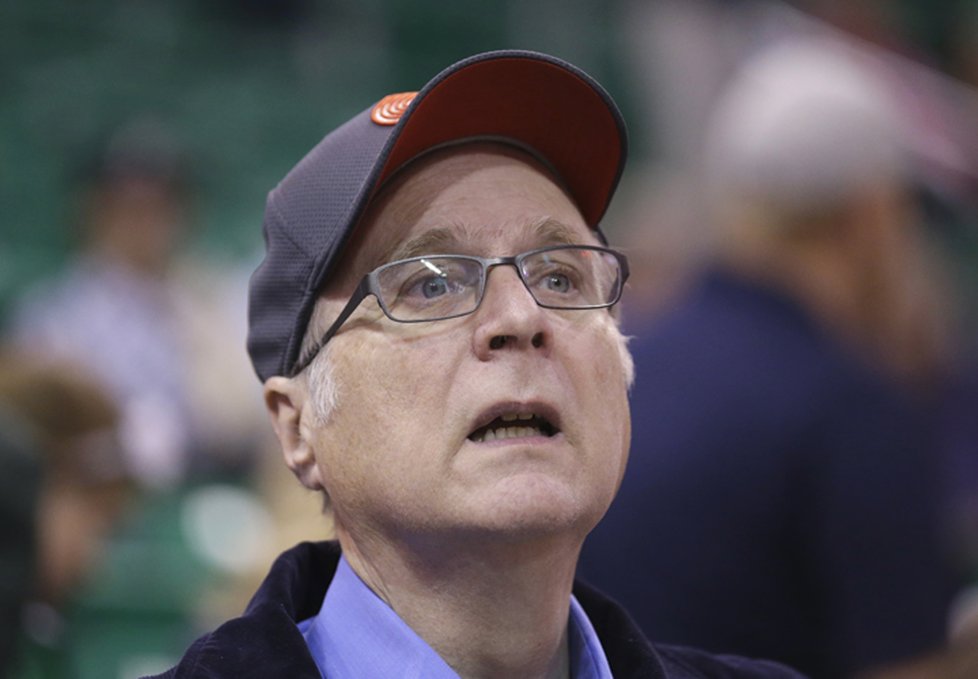 Paul Allen na zápase basketbalového týmu Portland Trail Blazers, které vlastnil.