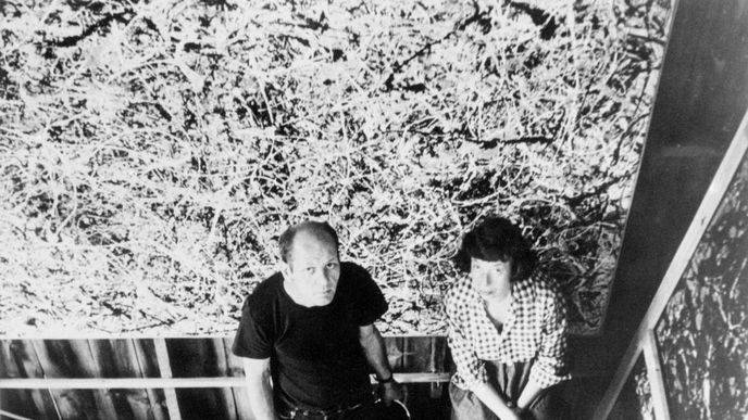 Paul Jackson Pollock s malířkou Lee Krasner Paul Jackson Pollock s malířkou Lee Krasner