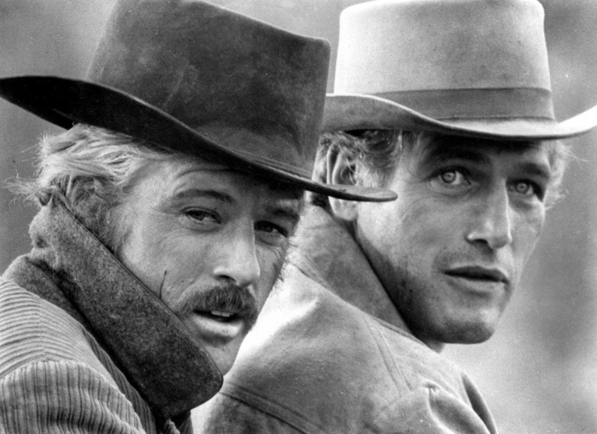 S Robertem Redfordem ve filmu Butch Cassidy a Sundance Kid