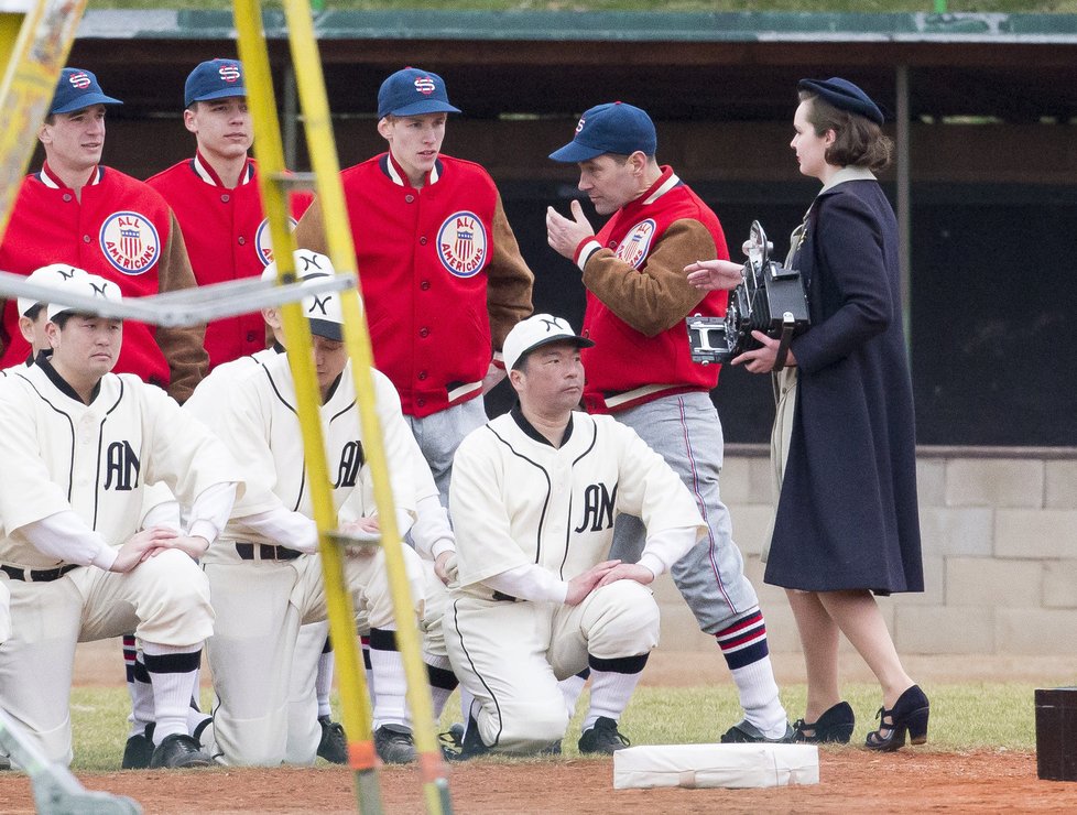 Paul Rudd při natáčení filmu The Catcher Was a Spy v Praze