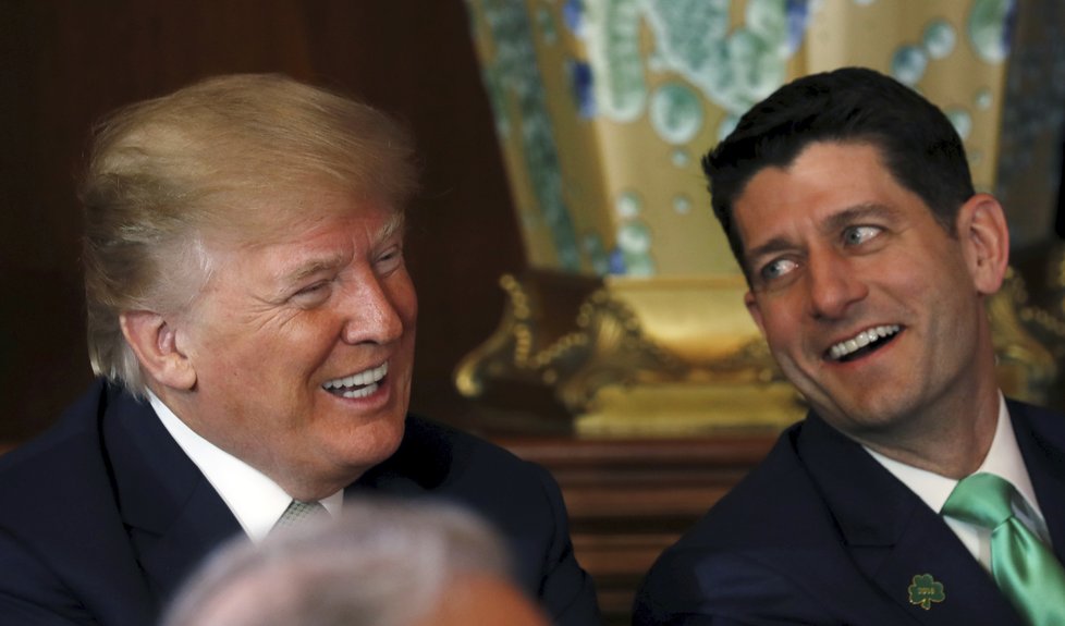 Paul Ryan s prezidentem Donaldem Trumpem