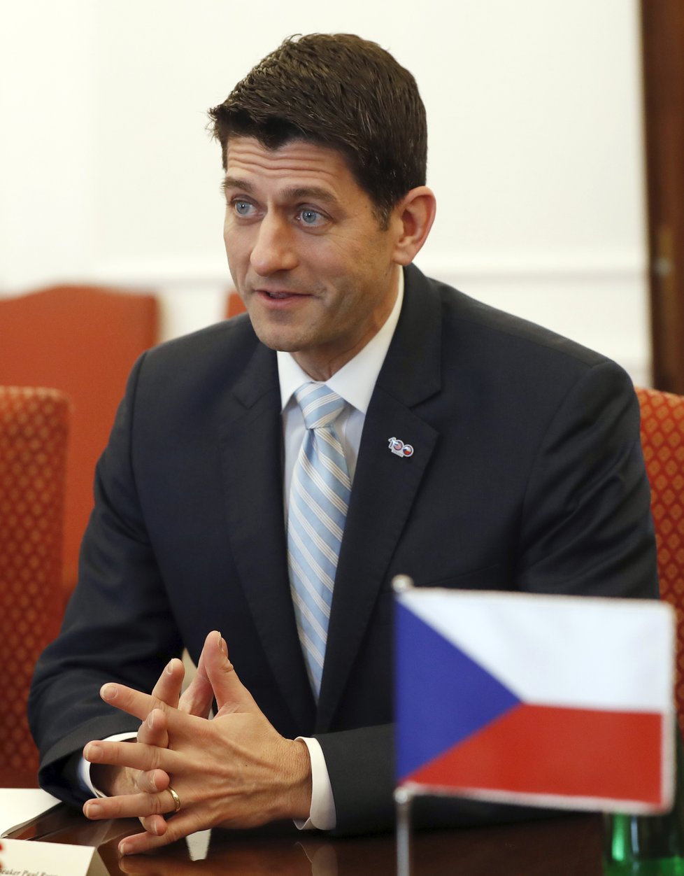 Paul Ryan při návštěvě Česka