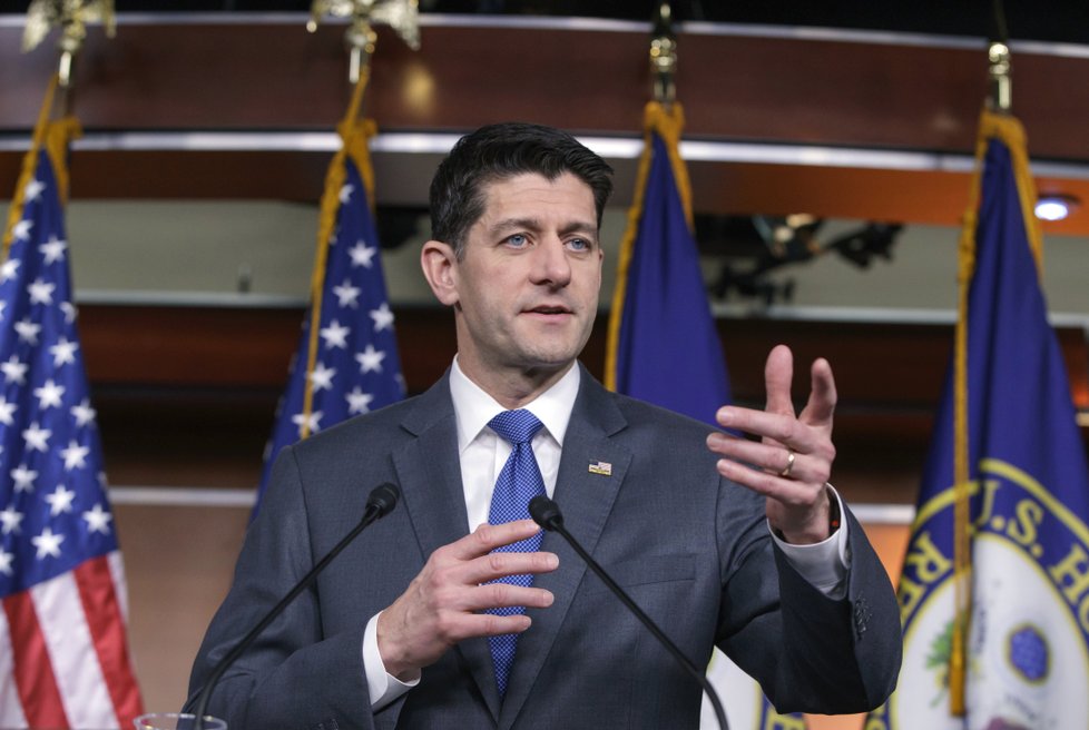 Šéf americké Sněmovny reprezentantů Paul Ryan