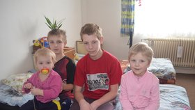 Šárka (5), Pavel (11), Daniel (13), Míša (2)