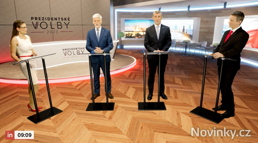 Prezidentské volby 2023: Předvolební debata na Novinky.cz s kandidáty Petrem Pavel a Andrejem Babišem (25.1.2023)