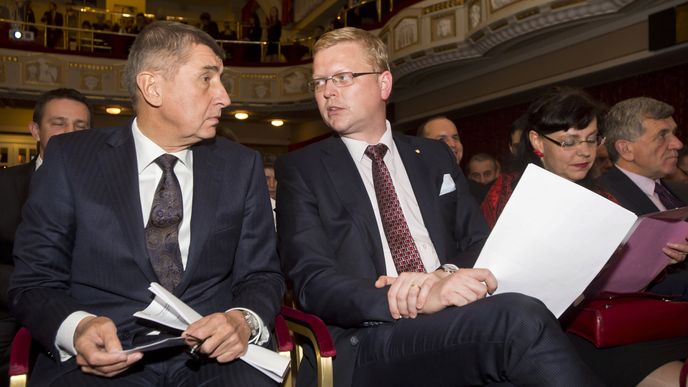 Pavel Bělobrádek a Andrej Babiš