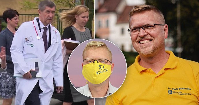 Pavel Bělobrádek (KDU-ČSL) promluvil o roztroušené skleróze, covidu a navezl se do Babiše, jehož foto v plášti sdílel na své síti