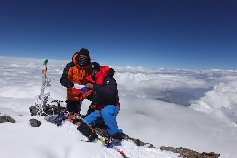 Čeští horolezci Pavel Bém (vlevo) a Radoslav Groh 20. července 2018 zdolali himálajskou osmitisícovku Nanga Parbat