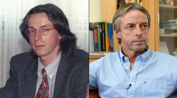 Pavel Bém v roce 1997 a v roce 2015. Za 18 let shodil vlasy i brýle.