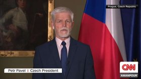 Prezident Petr Pavel během rozhovoru pro americkou CNN (18.4.2024)