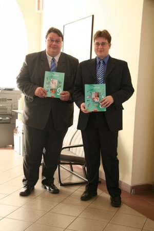 Autoři "zlaté" učebnice.  Jiří Škoda (vlevo), Pavel Doulík (vpravo)