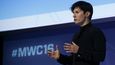 Zakladatel a šéf společnosti Telegram Pavel Durov se zřídka objevuje na veřejnosti. Na tomto archivním snímku přednáší na veletrhu Mobile World Congress v Barceloně v roce 2016.