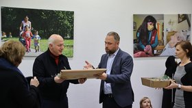 Fischerovi v sídle budějovické diecézní charity