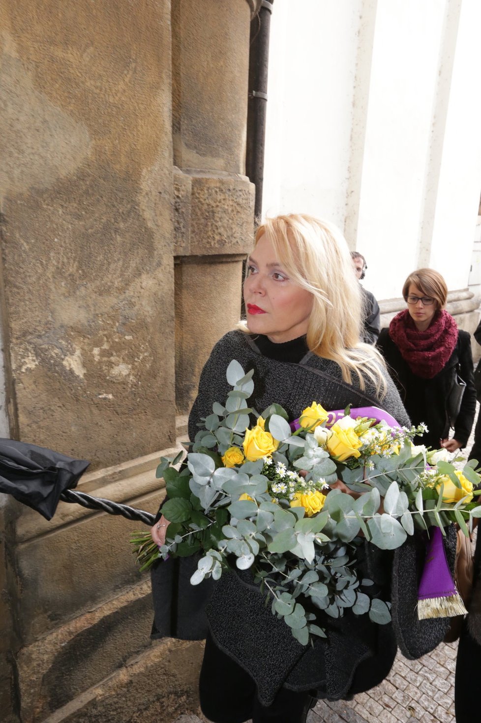 Dagmar Havlová přišla uctít památku nejlepšího kamaráda svého zesnulého manžela Václava Havla.
