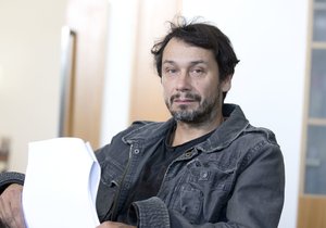 Pavel Liška na natáčení filmu Teroristka