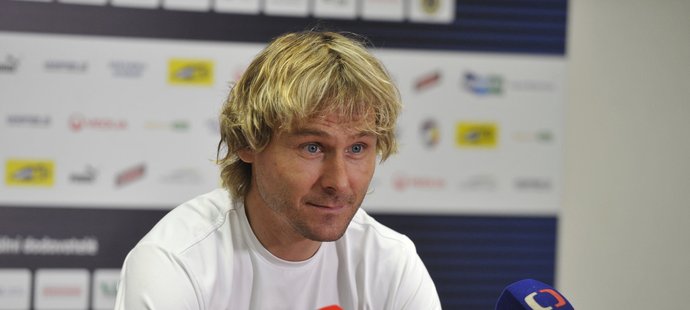 Legendární Pavel Nedvěd na tiskové konferenci v Plzni