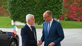 Petr Pavel v Berlíně na setkání s německým kancléřem Fridrichem Merzem