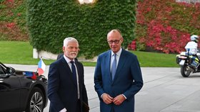 Petr Pavel v Berlíně na setkání s německým kancléřem Fridrichem Merzem