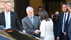Prezident Petr Pavel s maďarskou prezidentkou (3.3.2023)