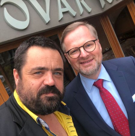 Šéf ODS Petr Fiala se setkal s řeporyjským starostou Pavlem Novotným.