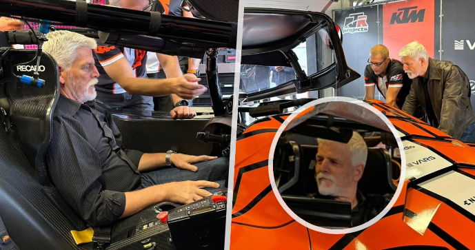 Petr Pavel se přijel podívat na formule. (6. 8. 2023)