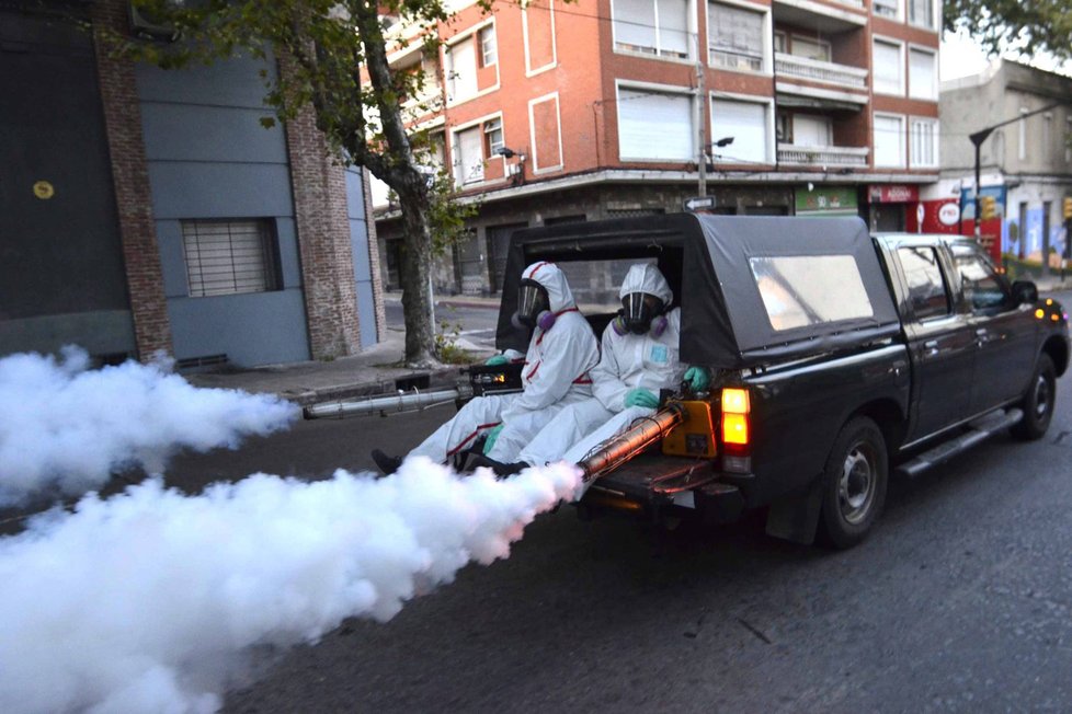 V Brazílii se armáda snaží zabránit šíření viru tak, že komáří larvy ničí postřiky.