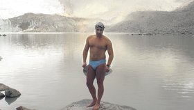 Pavel Poljanský před heroickým výkonem. Jako první Evropan pokořil jedno z bolivijských ledovcových jezer Lago Glaso ve výšce 5300 metrů.