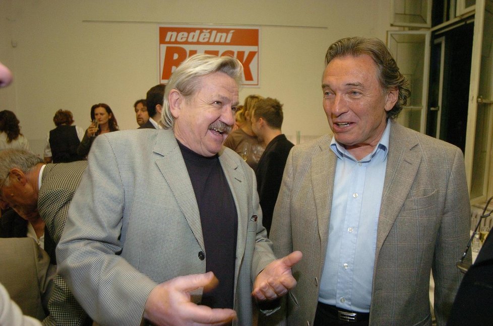 Pavel Sedláček s Karlem Gottem