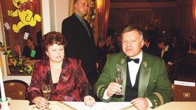 Generál Štefka s exmanželkou Jiřinou