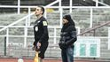 Pavel Šustr při premiéře na lavičce Dukly