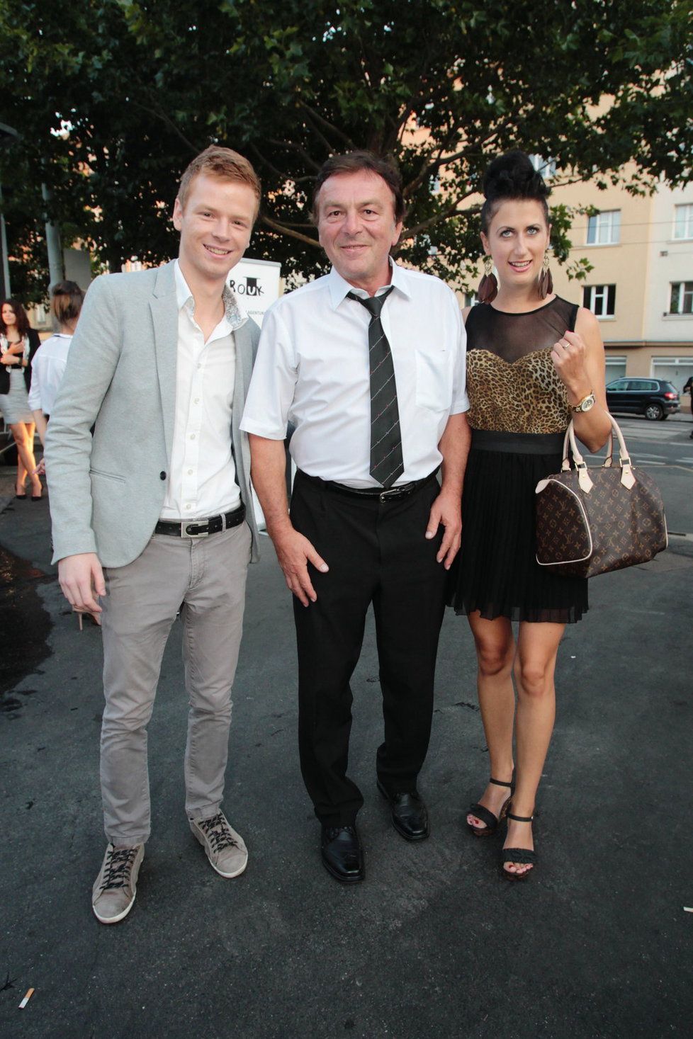 Herec Pavel Trávníček s manželkou Monikouse a se svým synem Pavlem Dytrtem