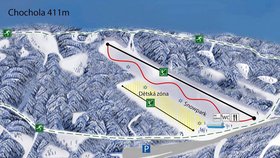 Vizualizace areálu Ski Prigl u Brněnské přehrady